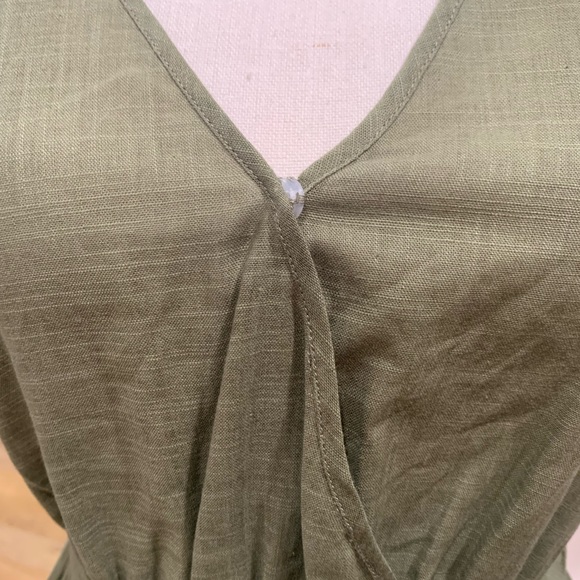 SHEIN Olive green romper size S NWOT - Picture 4 of 7